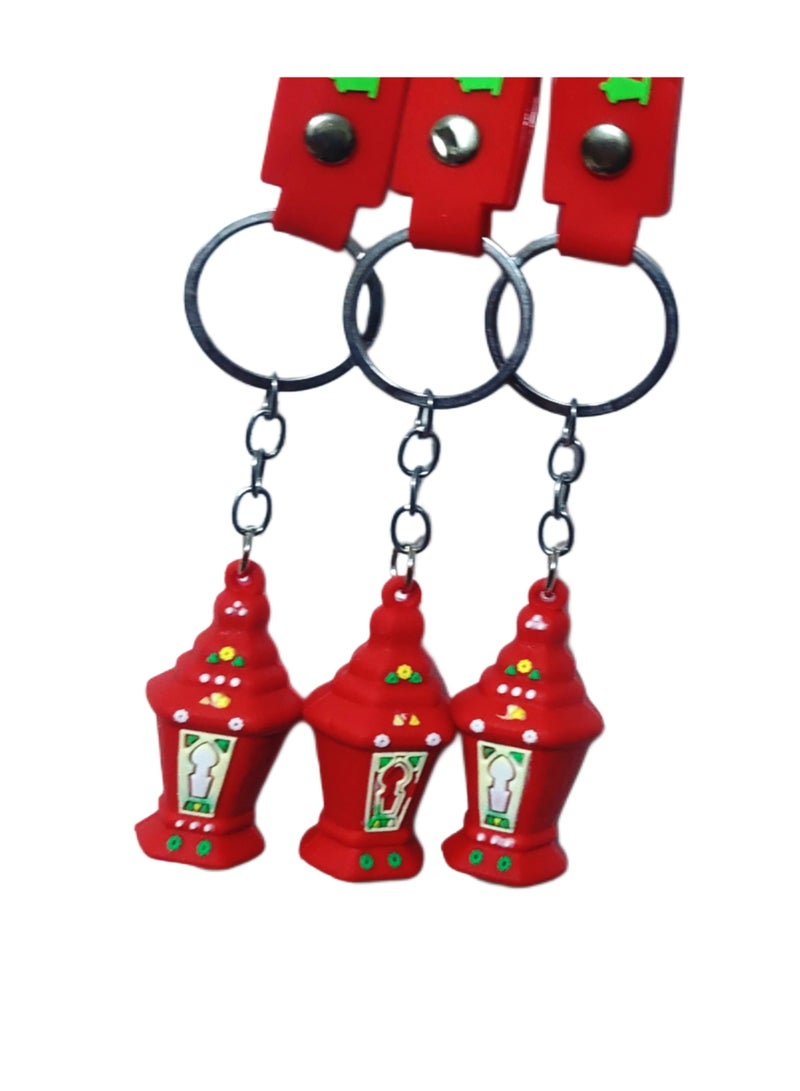 3 of silicone high quality red lanterns  keychains - Image 3